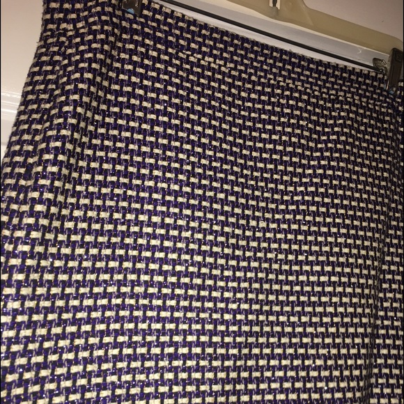J.crew textured purple/silver/white skirt - Picture 2 of 4